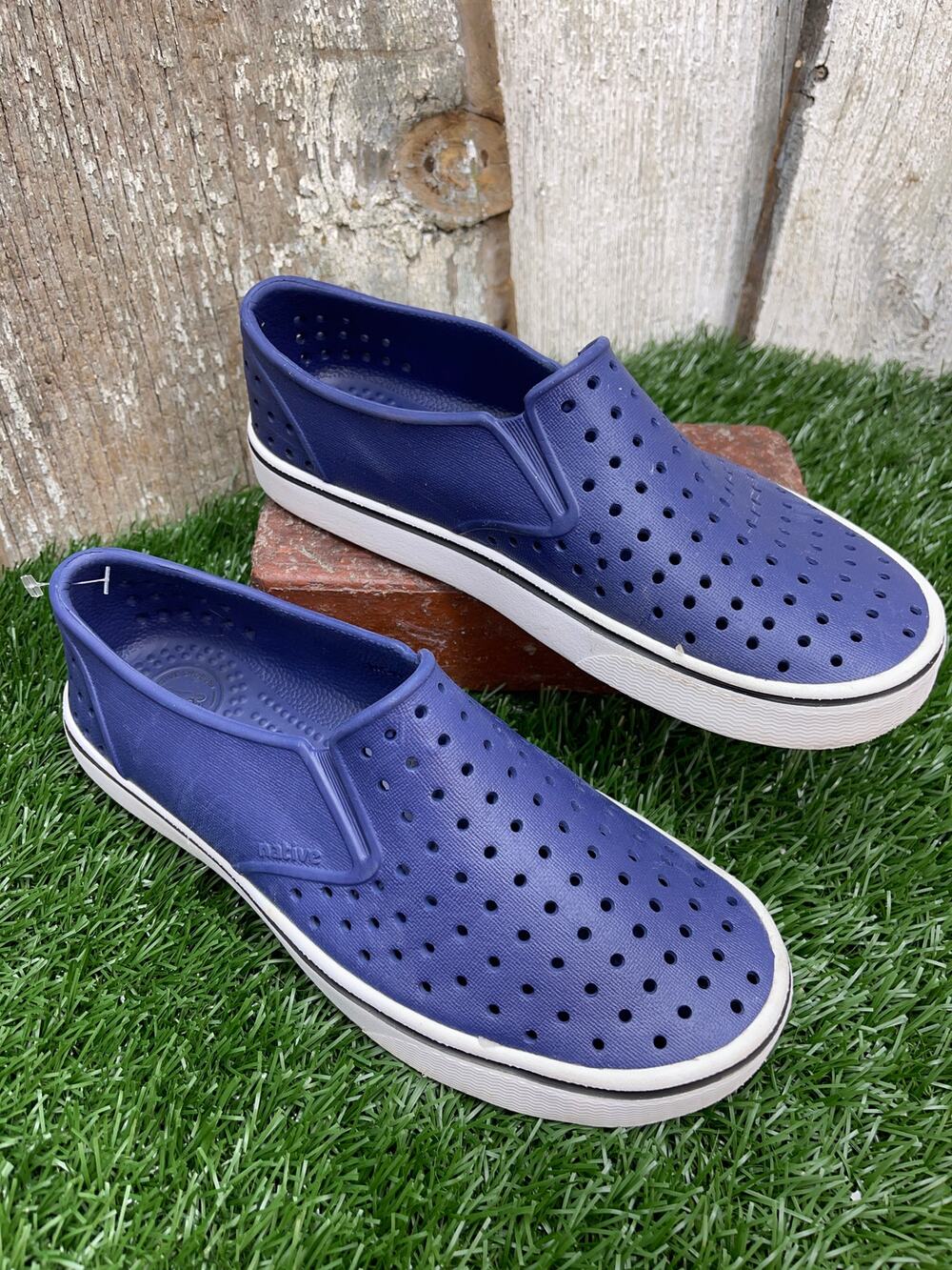 Native Miles Navy Blue Slip-on Unisex Men's 5 Women's 7